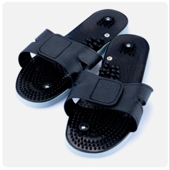 Tens Unit Muscle Stimulator Massager Adjustable Snap on Foot Pain Reliever - Picture 2 of 9